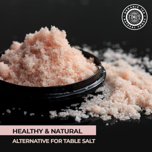 Pride Of India - Dark Himalayan Pink Salt - Enriched w/ 84+ Natural Minerals, Fine Grind 1 Pound (16 oz) Dual Sifting Jar - Easy Flow Granules - No Grinding Needed, Unrefined, Natural Bold Pure Taste