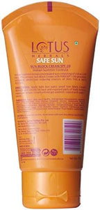 (Pack Of 2) Lotus Herbals Safe Sun Block Cream Indian Summer Formula Pa++ Uva Spf 30 Uvb 50G New Best