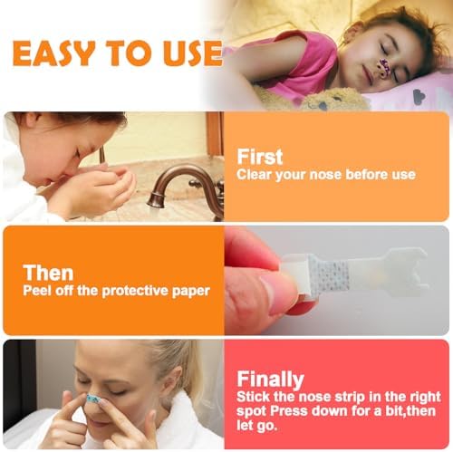 30pcs Small Size Kids Nasal Strips 1.73*0.55" Nose Strip for Kids, Extra Strength Nose Strips for Breathing,Kid Nasal Congestion Relief Nose Tape,Breathe Snoring Strip Snore Sleep Tape for Children