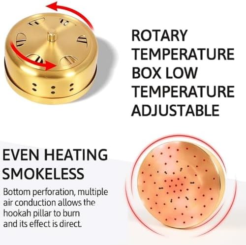 Moxibustion Box, Smokeless Metal Moxa Box Tool for Home Use – Reusable Copper Moxibustion Device with Fabric Cover