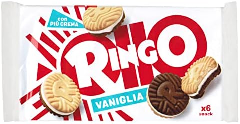 Pavesi Ringo Mix Nuovo Design del Biscotto alla VANIGLIA e al CACAO con Più Crema! 330gr - Esclusivo Restyling 2023