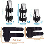 Trigger Finger Splints 6Pcs Finger Support Brace for Broken Fingers Straightening and Knuckle Immobilization, Metal Finger Stabilizer for Adults and Children