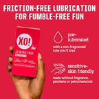 XO! Ultra-Thin Righteous Rubber Condoms, PETA-certified Vegan, Fair-Trade Natural Latex, Cruelty Free, Parabens & Glycerin Free, 24-Count