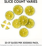 Dried Lime Slices 3oz/85gm 23 to 37 Pcs, Citrus Dehydrated Fruit For Cocktails, Limes For Cocktail and Decor, Cocktail Garnish and Decoration, Dried Lemon Peels, Garnishes for Drink and Juice