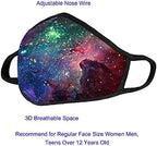 Dustproof Cotton Face Mask Cloth Cover with Nose Clip Cute Mouth Face Masks for Women Men Outdoor