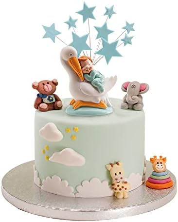 Stork Baby Blue Figure