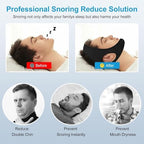 Anti Snoring Devices - Chin Strap for Sleeping - Simple and Effective Stop Anti Snoring Chin Strap - Adjustable Airflow Jaw Strap - Snoring Solution for Women and Men - Black