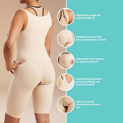 Marena SFBHS Women’s Girdle with High Back, Short-Length - Post-Surgical Shapewear Support