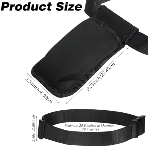 ElevateTech Massage Bottle Bag Lotion Oil Waist Holder Organizer Adjustable Durable Black Portable Storage Pouch Belt Hanging Easy Access Accessories Gifts 1Pcs