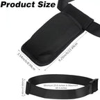 ElevateTech Massage Bottle Bag Lotion Oil Waist Holder Organizer Adjustable Durable Black Portable Storage Pouch Belt Hanging Easy Access Accessories Gifts 1Pcs