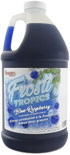 Snappy Frosti Tropics Blue Raspberry Slushy Mix, Slushie Syrups for Machine, Granita Slushy Syrup, Kid Slushie Machine Mix, Slushy Mix for Frozen Drink Machine, 1/2 Gallon