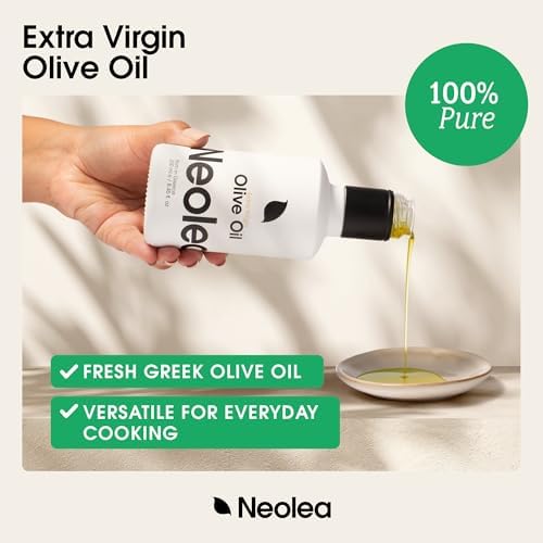Neolea Greek Extra Virgin Olive Oil – Single Origin, Early Harvest, High Polyphenol – From Koroneiki Olives Hand Picked in Greece – Fresh Aromatic Cooking Oil & Finishing Dishes – 8.45 fl. oz / 250ml