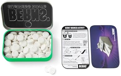 Berns' Business Mints Six Pack - Extra Strong Peppermint Mints – Real Sugar, No Artificial Sweeteners