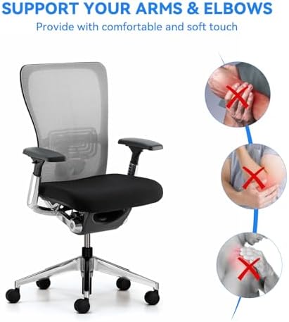Arm Pads Caps Replacement fit for Haworth Very Office Chair,Office Chair Arm Rest Replacement