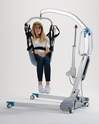 Patient Aid One Piece Patient Lift Sling with Positioning Strap, Comfy Polyester Mesh Fabric Full Body Sling with Lifting Straps, Mobility Aids Transfer Sling Size Medium, Weight Capacity 130-225 lbs