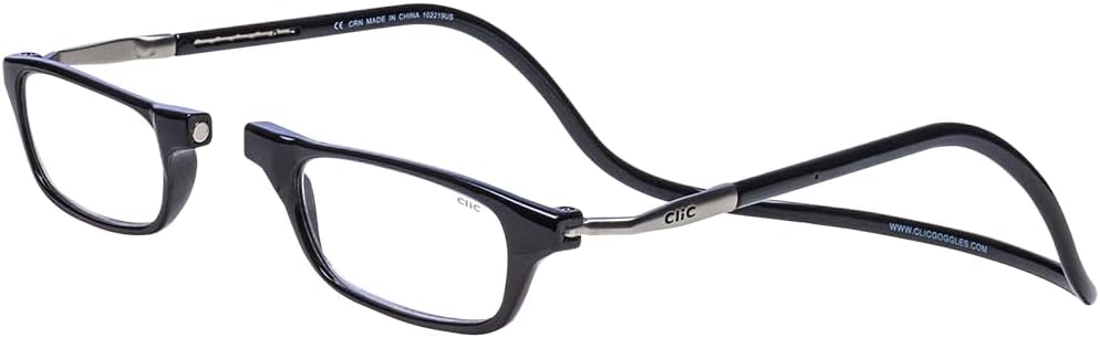 Clic Magnetic Reading Glasses for Men or Women, Computer Readers, Original Long