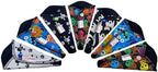 Lilind® 7 Pack Thong Pantyliners, Black Cloth Pads 100% Cotton Reusable Menstrual Sanitary Napkins, Free Wet Bag, Complete Set, Zero Waste