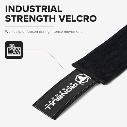 Knee Wraps for Weightlifting - 80" Elastic Knee Straps for Squats and Weight Lifting - Lifting Knee Wraps for Strength & Compression Wrap - Knee Support for Squatting, Powerlifting, Gym