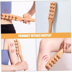 Wooden Massage Stick Trigger Point Tool Body Massager Hammer Gua Sha Tool Handheld Back Leg Massager