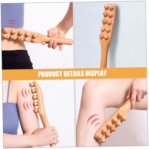 Wooden Massage Stick Trigger Point Tool Body Massager Hammer Gua Sha Tool Handheld Back Leg Massager