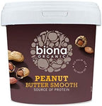 Biona Organic Peanut Butter Smooth 1kg - Pack of 6