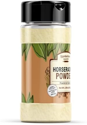 Unpretentious Horseradish Powder, Spicy Root Powder, Sharp & Strong Taste, (2.08 Ounce)