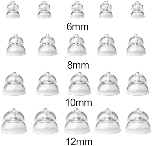 MiniFit Power Domes for Oticon Hearing Aids - 10mm Replacement Domes for Oticon Mini RITE Hearing Aids with Cleaning Brush Tools Kit and Carry Case (10mm)