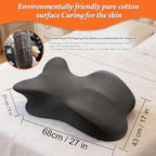 Large Size Memory Foam Ergonomic Pillow – Prone Support Orthopedic Pillow for Sleeping, Reading & Back Relief with Removable Cover Body Pillow Suppurt Weights Over 260 Pounds