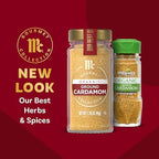 McCormick Gourmet Collection Cardamom, Ground, Organic, Non GMO, Our Best Herbs & Spices, Sweet, Lemony Taste & Enticing Aroma, Enhance Cakes, Cookies, Coffee & Spice Blends, 1.75 oz