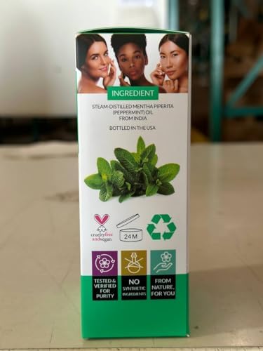 artnaturals Peppermint Essential Oil (4.0 Fl Oz / 118ml) - 100% Pure Undiluted Premium Therapeutic Grade Mentha Peperita - Fresh Mint for Hair Growth and Skin - Aromatherapy Oil for Diffuser