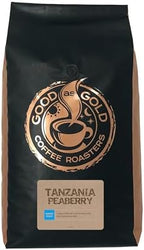 Tanzania Peaberry Coffee - Good As Gold Coffee Roasters - 5lb Whole Bean (Medium Roast) - 100% arabica
