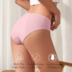 Incontinence Underwear for Women Cotton Leak Proof Panties Washable Urinary Bladder Leak Proof Underwear Postpartum Protective Briefs