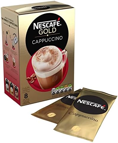 NESCAFÉ Gold Cappuccino Original, 8 sachets, 136g (Pack of 6, Total 48 Sachets)