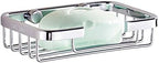304 Stainless Steel Soap Dish Holder,Storage Soap Saver Wall Mounted for Kitchen Sink Bathroom Shower,Drainable and Rust Proof