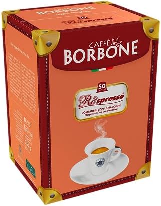 Caffè Borbone Coffee Capsules, Blue Blend, Medium Roast, 50 Count, Compatible with Nespresso, Made in Italy