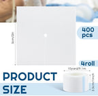 Timgle 200 Pcs 2" x 2" Split Gauze Pads 6 Ply Split Drain Sponge Gauze Non Woven Slit Bandage Sponges with 2 Roll of Tape for Wound Care Tubes Drains Supplies