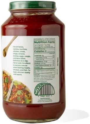 Spanish Gardens Mild Taco Sauce (6 Pack) — Mild Sauce for Authentic Mexican Food — Original Family Recipe for Tex Mex Food (23 oz)
