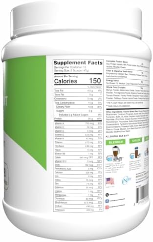 Lean1 Chocolate Mint flavor, 15 serving tub, fat burning meal replacement protein shake by Nutrition53