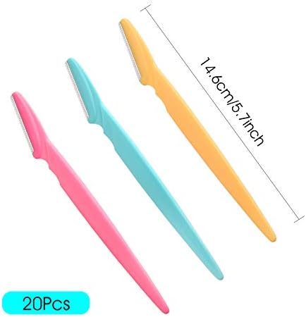 FEPITO Eyebrow Razor Shaper Shavers Trimmers for Women and Men Face Hair Removers Multipurpose Exfoliating Face Razor