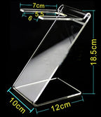 esowemsn 1PC Clear Acrylic Hair Dryer Holder Hair Dryer Display Rack Salon Home Bathroom Blow Dryer Holder Stand Hair Styling Tool Storage Organizer