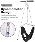 Adjustable Neck Traction Device, The Hook Design is controllable, The Gear Design Does not Need to Hang Heavy Objects, Easy to use, Effectively relieves Neck Pain, Suitable for Home or Outdoor