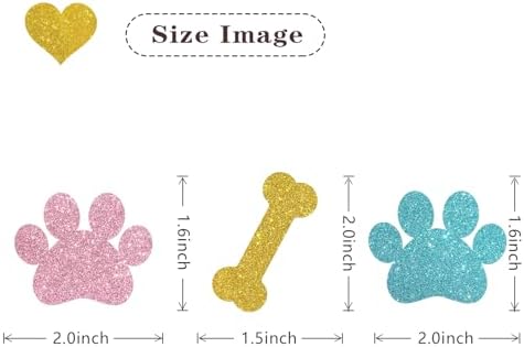 Dog Paw Print Cupcake Toppers/Dog Puppy Birthday Cupcake Toppers/Baby Shower/Children Birthday Sign Pet Puppy Party Cupcake Decor Glitter 24 Pcs