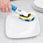 LIBMAN Dishmatic® Non-Scratch Scrubber Dish Wand Refills Dish Cleaning Sponge - Gentle Non-Scratch Sponge Heads, Safe for Glass & Delicate Dishes