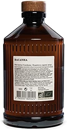 Bacanha - Raspberry Organic Syrup Syrup - 400ml / 13.52oz Glass Bottle