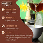 Organic Positively Tea Company, Pu-Erh Tea, Loose Leaf, 16 Ounce