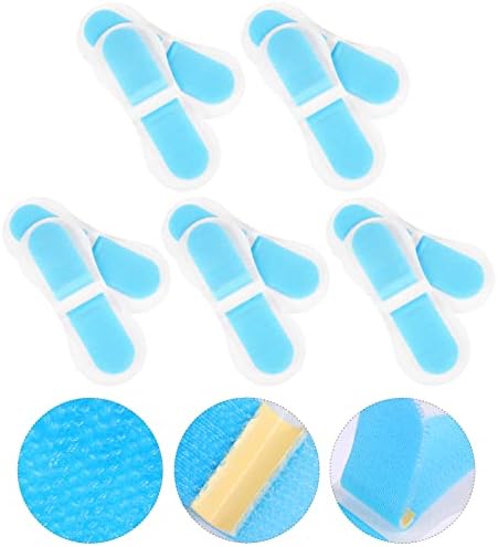 EXCEART 10Pcs Catheter Stabilization Device Legband Holder Sticker Catheter Tube Holder Perspiration Holes Legband Holder Urine Bag Holder Care