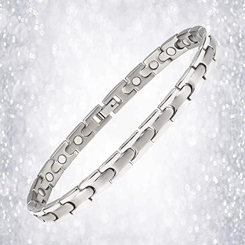 Magnetic Ankle Bracelets for Women, Pure Titanium Magnetic Anklet, Magnetic Jewelry Gift (0029s)
