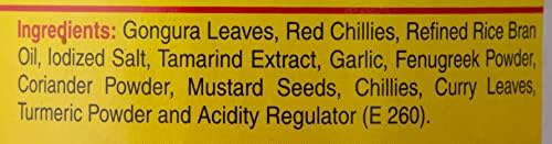 Priya, Gongura Red Chilli Pickle (Hibiscus Cannabinus) Pickle, 300 Grams(gm)