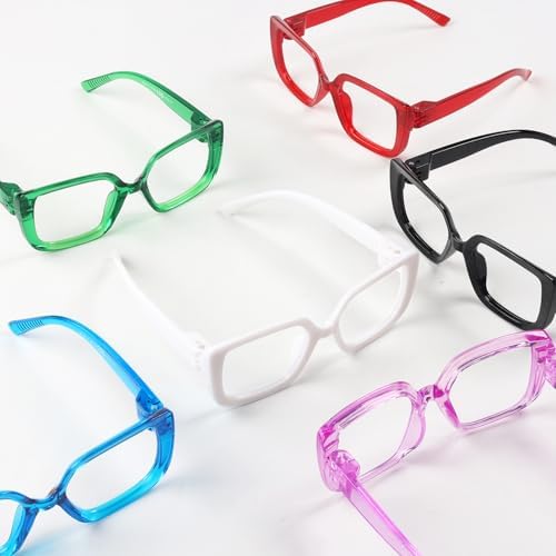 Eyekepper Blue light Block Reading Glasses Women Metalless Screwless Spring Hinges 6 Pack ladies computer Readers