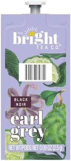 THE BRIGHT TEA CO., Earl Grey Tea Freshpacks for MARS DRINKS FLAVIA Brewer, 20 Packets